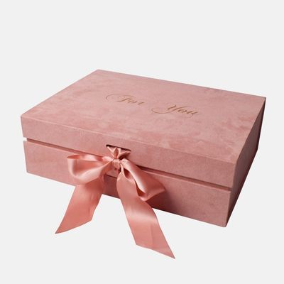 Wholesale Custom Flannel Flip-top Jewelry Gift Boxes