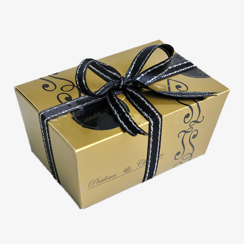 Gold Chocolate with Ribbon Box