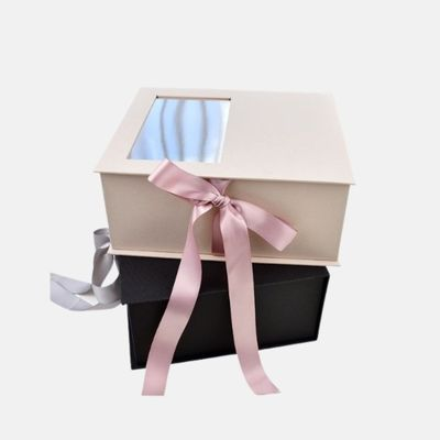 Folding Gift Box with Window