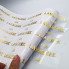 Transparent Labels Text Sticker