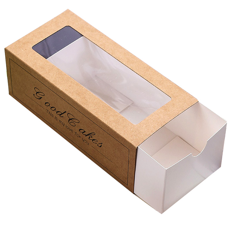 Custom Paper Cake Slice Box with Window