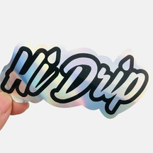 Customized Plain Laser Logo Sticker