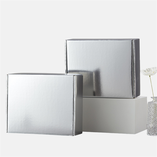Custom Silver Corrugated Mailer Box Wholesale