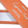 Wholesale Custom Orange Drawer Box with Silver Foil Stamping