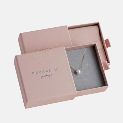 Custom Pink Jewelry Drawer Rigid Box