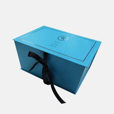 Luxury Wig Box With Hinged Ribbon Closure