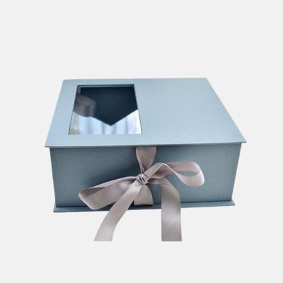 Caja de regalo plegable personalizada con ventana