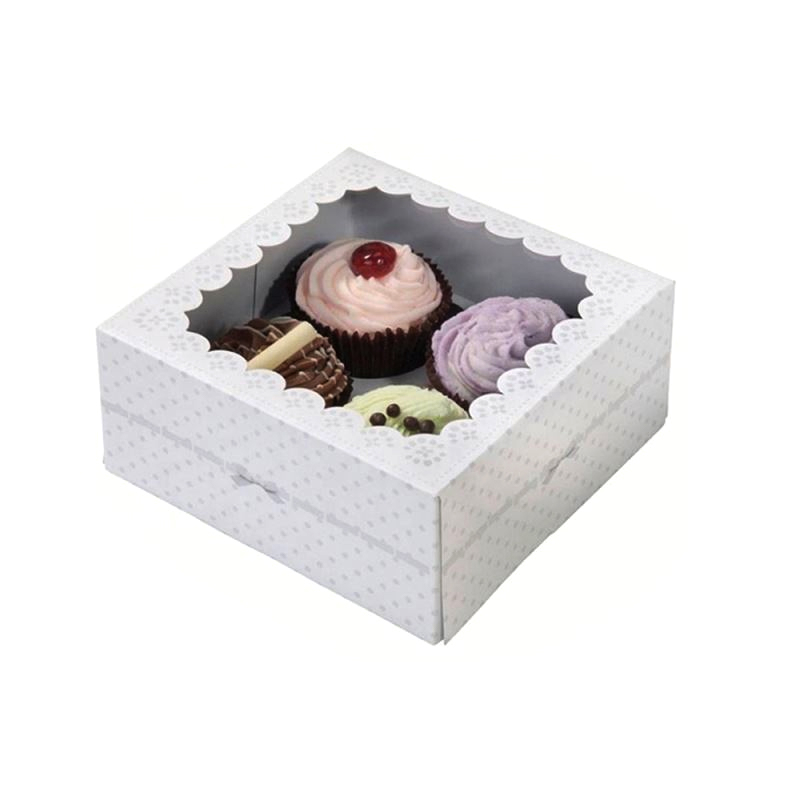 Custom Clear Cupcake Box