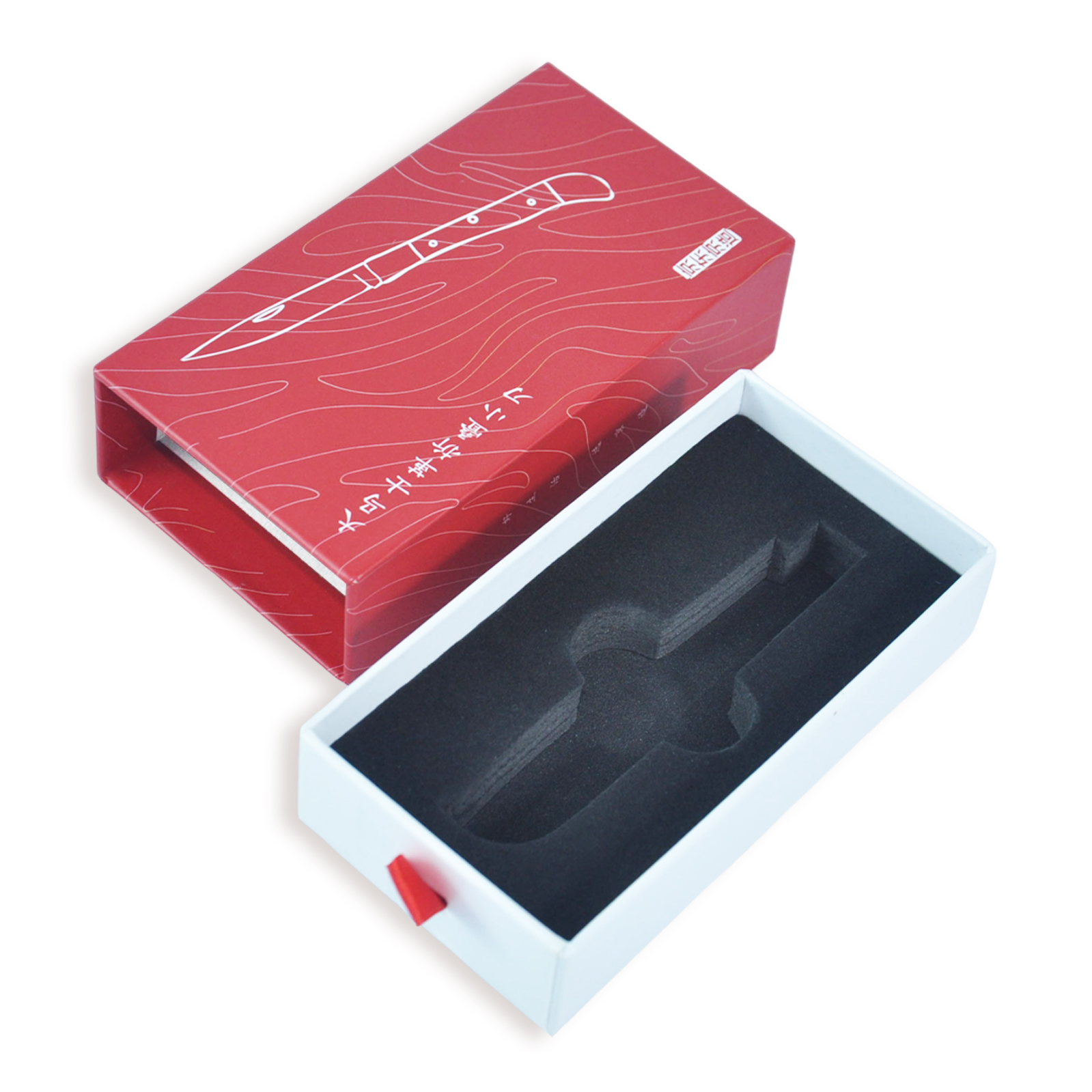 Custom Red Drawer Boxes with Lining Wholesale