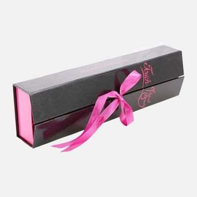 Double Sided Printed Wig Box with Ribbon