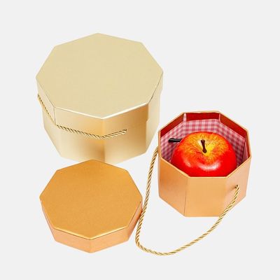 Wholesale Multicolor Gold Card Octagonal Rigid Boxes