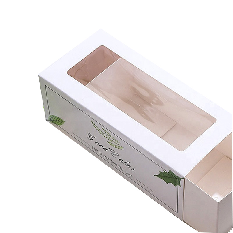 Custom Paper Cake Slice Box with Window