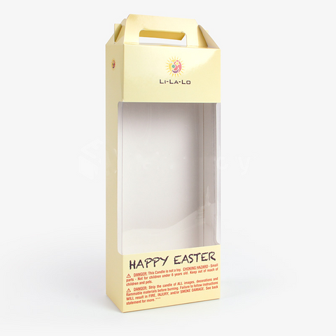 Yellow Candle Carrier with Window