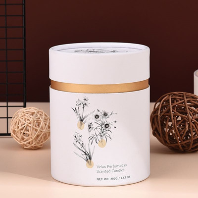 White Cylinder Gift Boxes