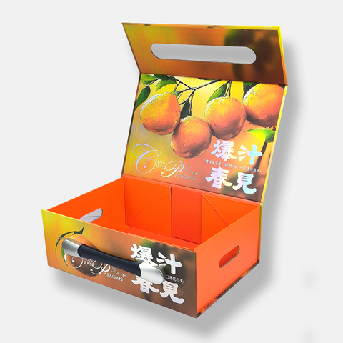 New Process Customized Corrugated Fruit Gift Box Rigid Box Manufacturer