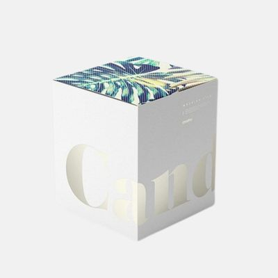 Wholesale Gold Foil UV Logo Candle Box