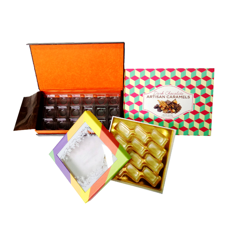 Custom Chocolate Box with Paper Divider