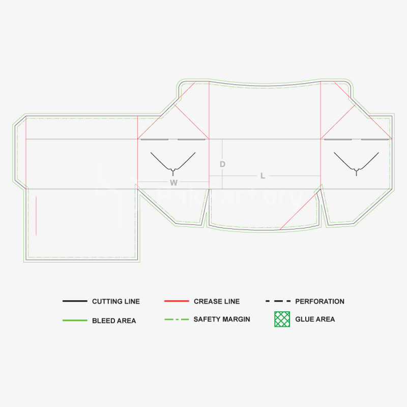 Custom Fold Lock Take Out Boxes