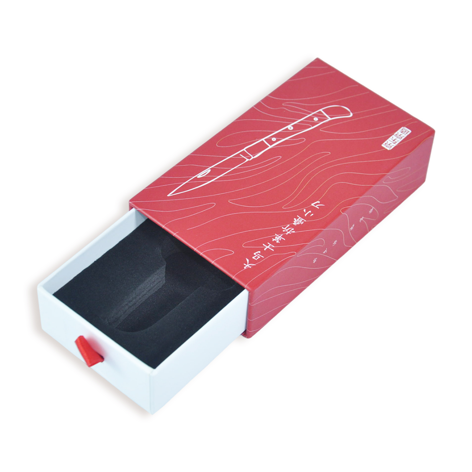 Custom Red Drawer Boxes with Lining Wholesale