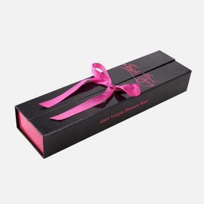 Double Sided Printed Wig Box with Ribbon