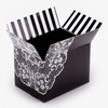 Black & White Printed Slotted Box Wholesale