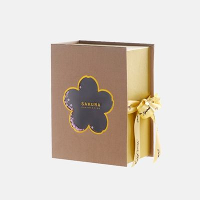 Wholesale Ribbon Flip-top Gift Box with Window