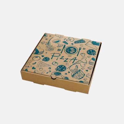 Disposable Kraft Corrugated Pizza Box Wholesale