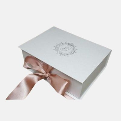 Folded Gift Box with Ribbon