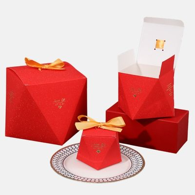 Wholesale Cardboard Dessert Boxes with Ribbon