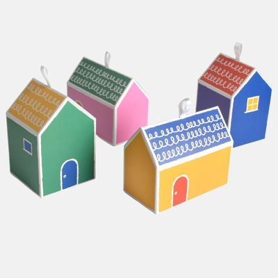 Wholesale Colorful Small House Dessert Box
