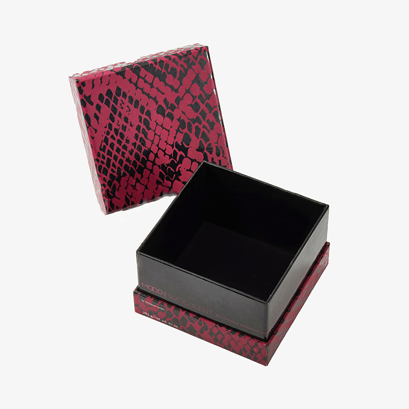 Maroon Spot Print Candle Box