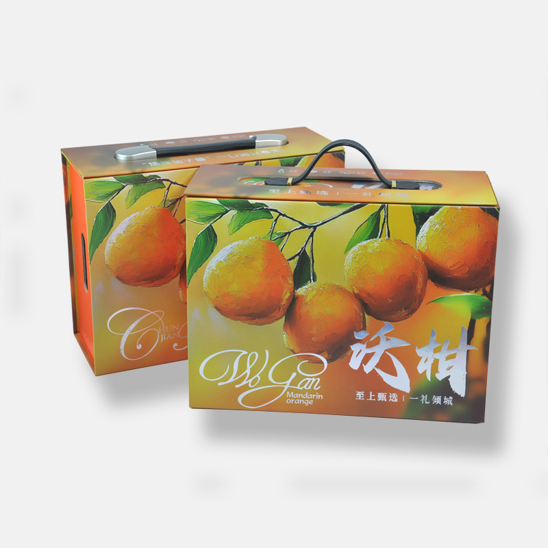 New Process Customized Corrugated Fruit Gift Box Rigid Box Manufacturer