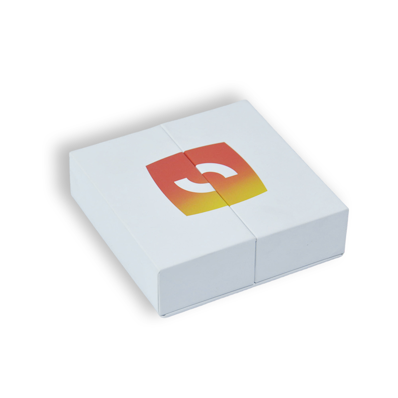 Custom Double Door Rigid Box with Partial Printing And Insert