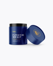 Custom Printed Paper Tube Blue