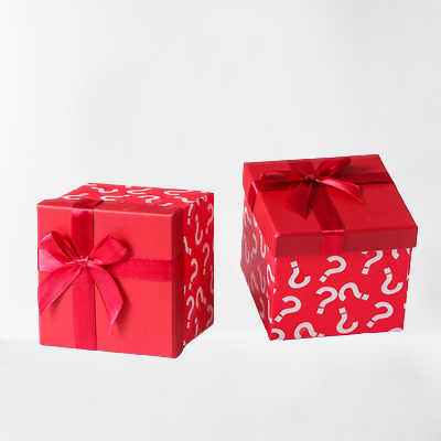Red Lid and Base Lucky Gift Box Wholesale