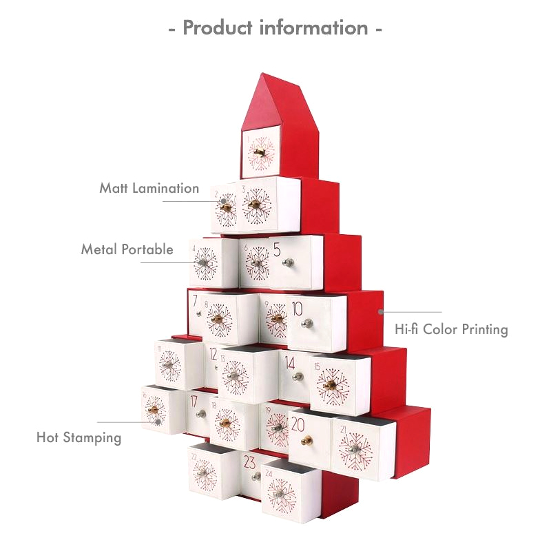 Custom Triangle Christmas Advent Gift Box Manufacturer