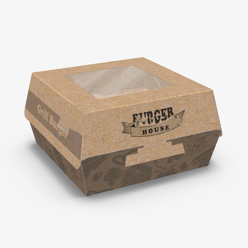 Custom Burger Boxes with window