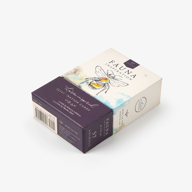 Uncoated Printed Pattern Box with Lid