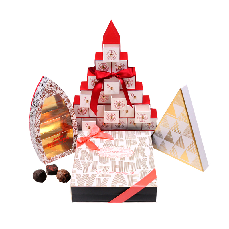 Custom Triangle Christmas Advent Gift Box Manufacturer
