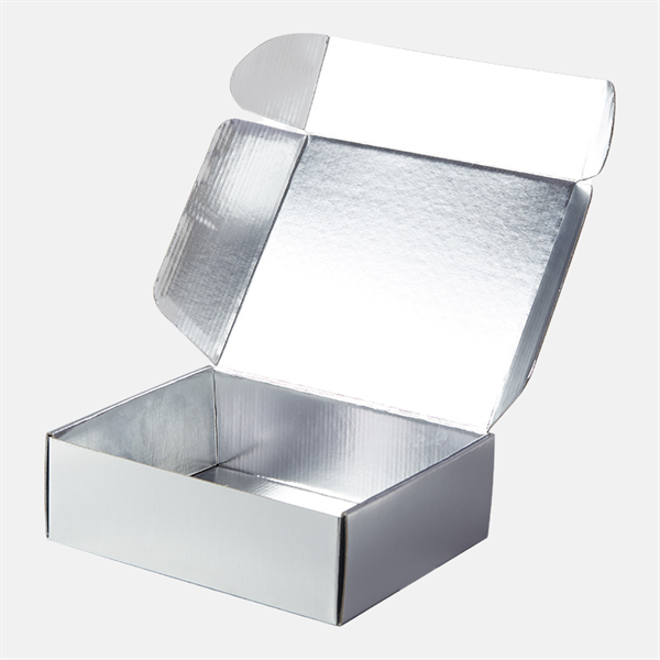 Custom Silver Corrugated Mailer Box Wholesale