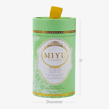 Round Shaped Tea Box with Handle