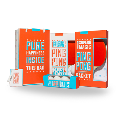 Custom Printed Ping Pong Packaging Boxes