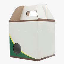 Green White Gable with Window