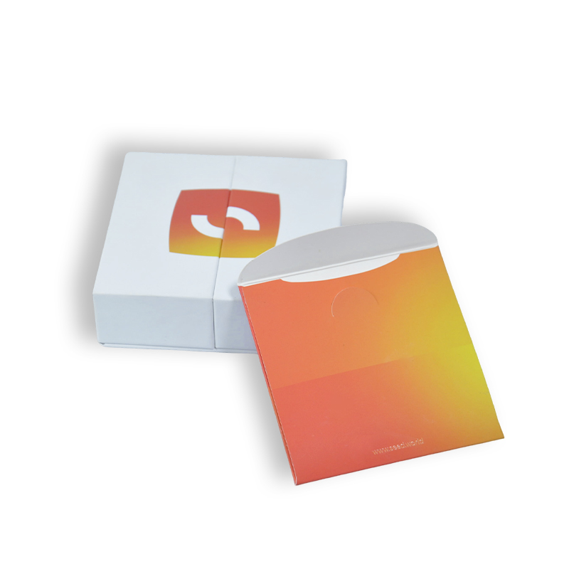 Custom Double Door Rigid Box with Partial Printing And Insert