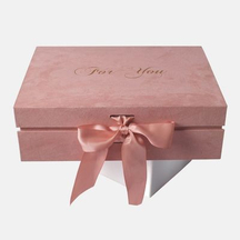 Wholesale Custom Flannel Flip-top Jewelry Gift Boxes