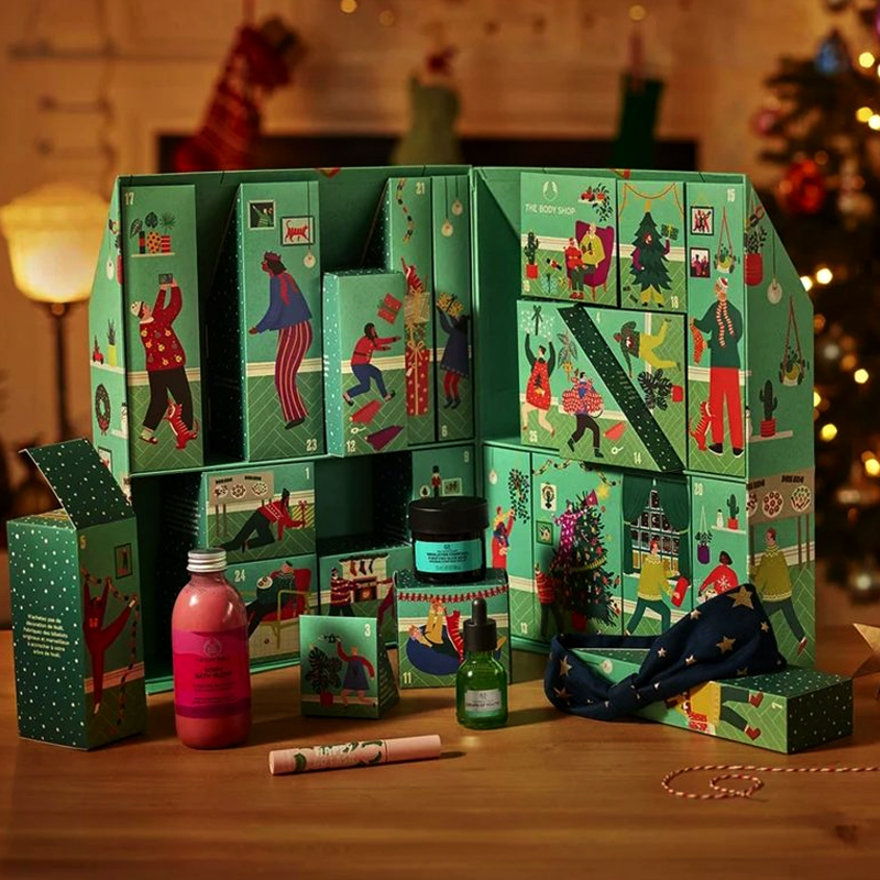 Custom Advent Calendar Cardboard Box Gift Box