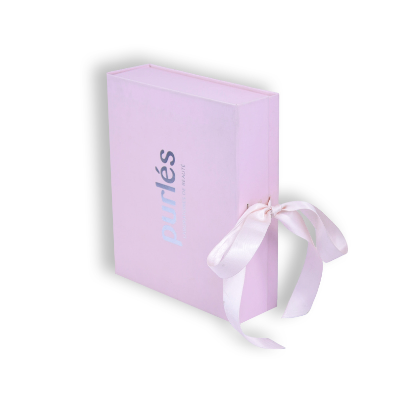 Custom Magnetic Folding Gift Box with Ribbon Pull
