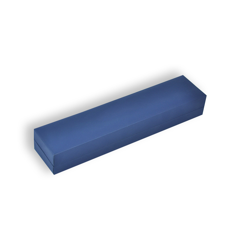 Premium Navy Blue Rigid Hinged Jewelry Gift Box