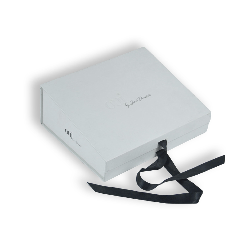 Custom Printed Magnetic Closure Rigid Box with Ribbon Pull, Luxury Folding Gift Packaging for Apparel And Cosmetics