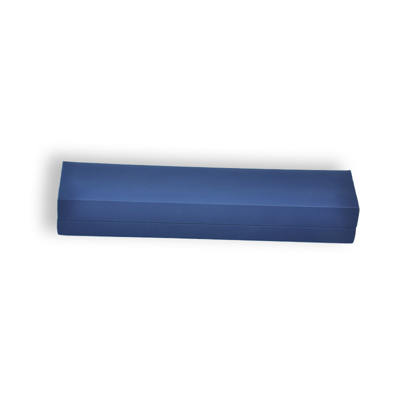 Premium Navy Blue Rigid Hinged Jewelry Gift Box